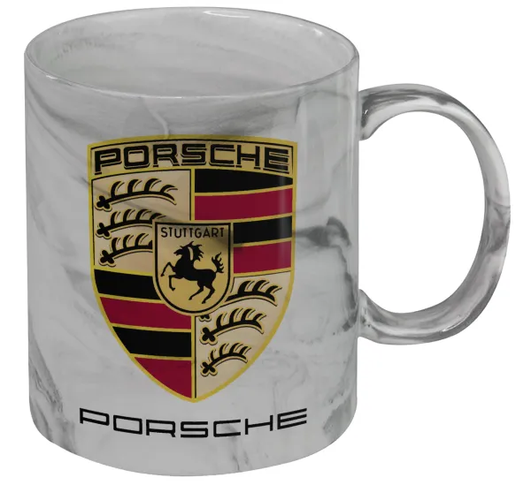 Porsche — Mug ceramic marble style, 330ml