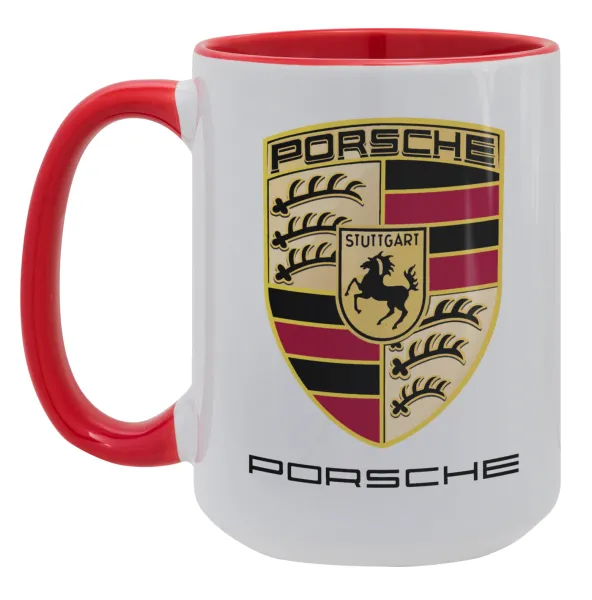 Porsche — Mega mug 15oz, red ceramic, 450ml
