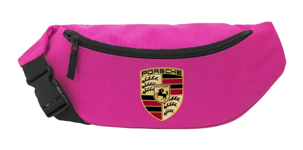 Porsche — Unisex waist bag (banana) in PINK color with 2 pockets