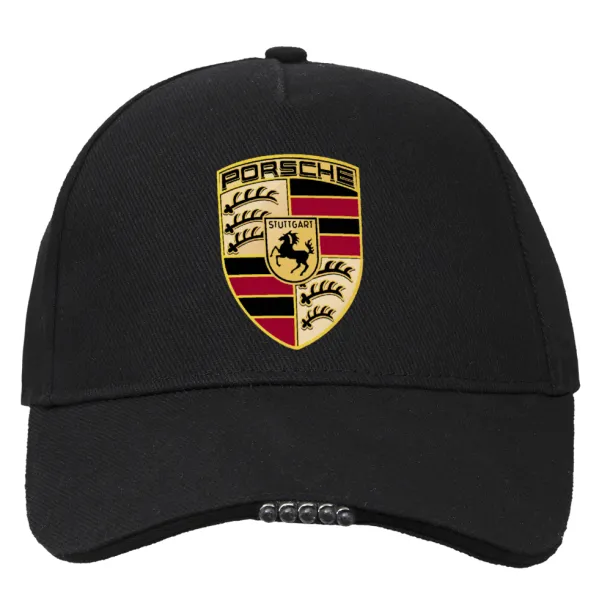 Porsche — Καπέλο Εργασίας & Δραστηριοτήτων με LED Φως - Ιδανικό για Νύχτα & Χαμηλό Φωτισμό (100% ΒΑΜΒΑΚΕΡΟ, ΕΝΗΛΙΚΩΝ, UNISEX)