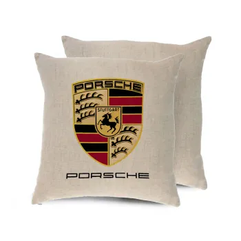 Porsche, Μαξιλάρι καναπέ ΛΙΝΟ 40x40cm περιέχεται το  γέμισμα