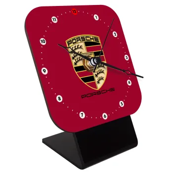 Porsche, Επιτραπέζιο ρολόι ξύλινο με δείκτες (10cm)