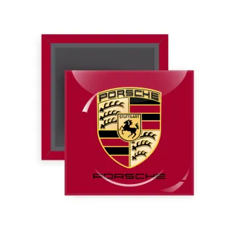 Porsche, Μαγνητάκι ψυγείου τετράγωνο διάστασης 5x5cm