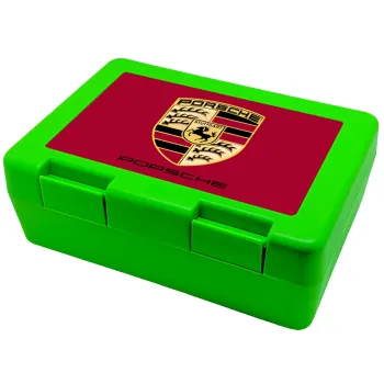 Porsche, Children's cookie container GREEN 185x128x65mm (BPA free plastic)