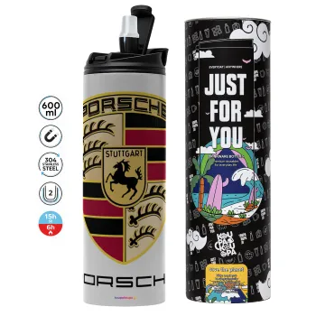 Porsche, Tumbler stainless steel GREY 600ml