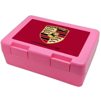 Porsche, Παιδικό δοχείο κολατσιού ΡΟΖ 185x128x65mm (BPA free πλαστικό)