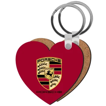 Porsche, Μπρελόκ Ξύλινο καρδιά MDF