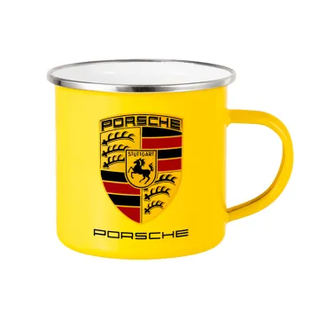Porsche, Yellow Enamel Metallic Cup 360ml