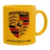 Ceramic coffee mug yellow, 330ml