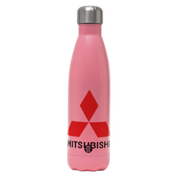 mitsubishi, Metal mug thermos Pink Mat (Stainless steel), double wall, 500ml