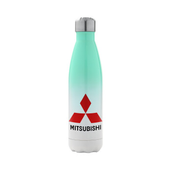 mitsubishi, Metal mug thermos Green/White (Stainless steel), double wall, 500ml