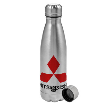 mitsubishi, Metallic water bottle, stainless steel, 750ml