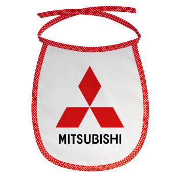 mitsubishi, Σαλιάρα μωρού αλέκιαστη με κορδόνι Κόκκινη