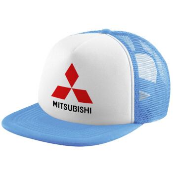 mitsubishi, Καπέλο Soft Trucker με Δίχτυ Γαλάζιο/Λευκό