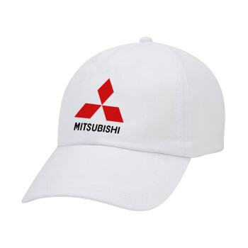 mitsubishi, Καπέλο Baseball Λευκό (5-φύλλο, unisex)