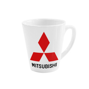 mitsubishi, Κούπα κωνική Latte Λευκή, κεραμική, 300ml