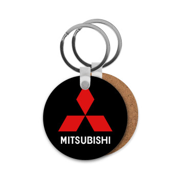 mitsubishi, Μπρελόκ Ξύλινο στρογγυλό MDF Φ5cm