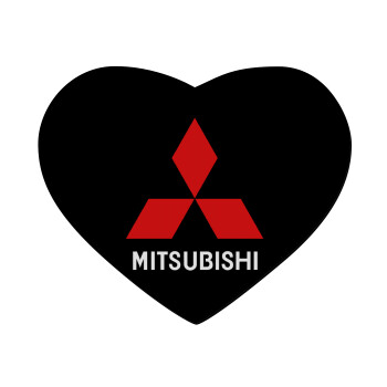 mitsubishi, Mousepad heart 23x20cm