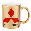 mitsubishi, Κούπα κεραμική, χρυσή καθρέπτης, 330ml