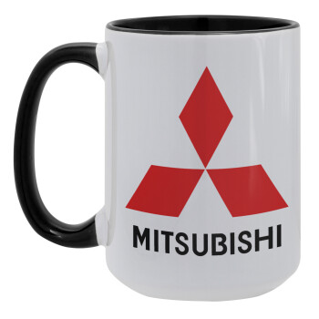 mitsubishi, Κούπα Mega 15oz, κεραμική Μαύρη, 450ml