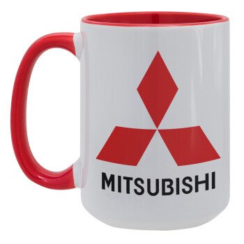 mitsubishi, Κούπα Mega 15oz, κεραμική Κόκκινη, 450ml