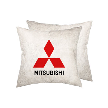 mitsubishi, Μαξιλάρι καναπέ Δερματίνη Γκρι 40x40cm με γέμισμα