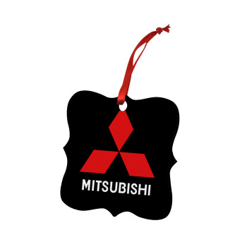 mitsubishi, Χριστουγεννιάτικο στολίδι polygon ξύλινο 7.5cm