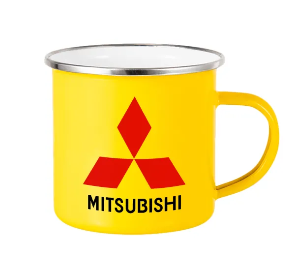 mitsubishi — Yellow Enamel Metallic Cup 360ml