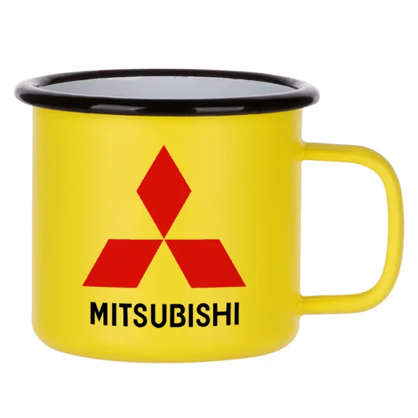 mitsubishi — Κούπα Μεταλλική εμαγιέ ΜΑΤ Κίτρινη 360ml