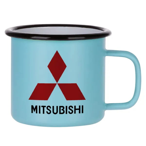 mitsubishi — Κούπα Μεταλλική εμαγιέ ΜΑΤ σιέλ 360ml