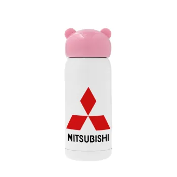 mitsubishi, Ροζ ανοξείδωτο παγούρι θερμό (Stainless steel), 320ml