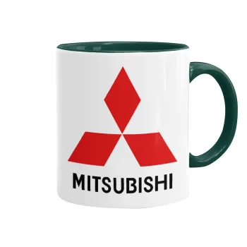 mitsubishi, Κούπα χρωματιστή πράσινη, κεραμική, 330ml