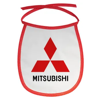 mitsubishi, Σαλιάρα μωρού αλέκιαστη με κορδόνι Κόκκινη