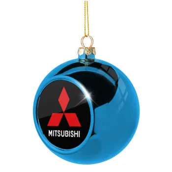 mitsubishi, Blue Christmas tree ball ornament 8cm