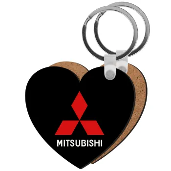 mitsubishi, Μπρελόκ Ξύλινο καρδιά MDF