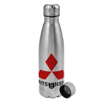 mitsubishi, Metallic water bottle, stainless steel, 750ml