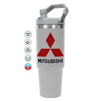 mitsubishi, GREY color, 890ml (30oz) stainless Steel Tumbler with Handle