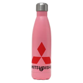 mitsubishi, Metal mug thermos Pink Mat (Stainless steel), double wall, 500ml