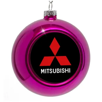 mitsubishi, Purple Christmas tree ornament bauble 8cm