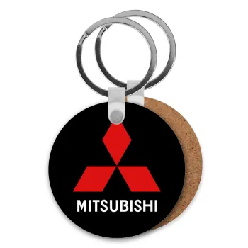 mitsubishi, Μπρελόκ Ξύλινο στρογγυλό MDF Φ5cm