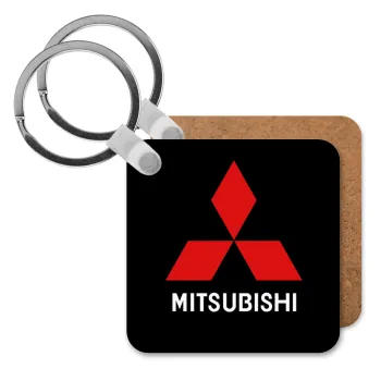 mitsubishi, Μπρελόκ Ξύλινο τετράγωνο MDF