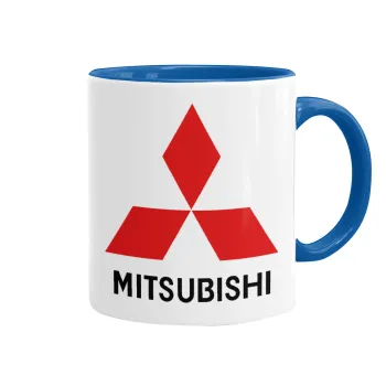mitsubishi, Κούπα χρωματιστή μπλε, κεραμική, 330ml