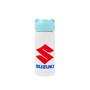 SUZUKI, Γαλάζιο ανοξείδωτο παγούρι θερμό (Stainless steel), 320ml