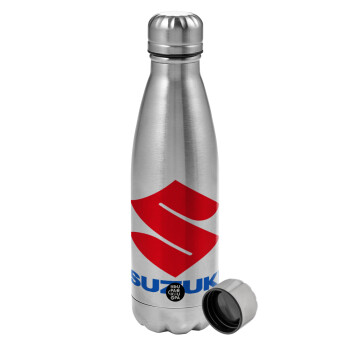 SUZUKI, Metallic water bottle, stainless steel, 750ml