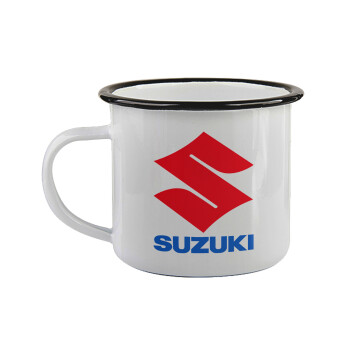 SUZUKI, Κούπα εμαγιέ με μαύρο χείλος 360ml