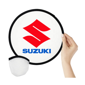 SUZUKI, Βεντάλια υφασμάτινη αναδιπλούμενη με θήκη (20cm)