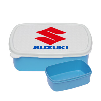 SUZUKI, ΜΠΛΕ παιδικό δοχείο φαγητού (lunchbox) πλαστικό (BPA-FREE) Lunch Βox M18 x Π13 x Υ6cm