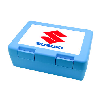 SUZUKI, Παιδικό δοχείο κολατσιού ΓΑΛΑΖΙΟ 185x128x65mm (BPA free πλαστικό)