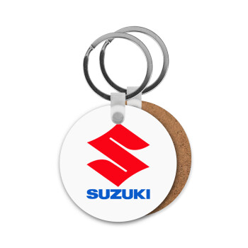 SUZUKI, Μπρελόκ Ξύλινο στρογγυλό MDF Φ5cm