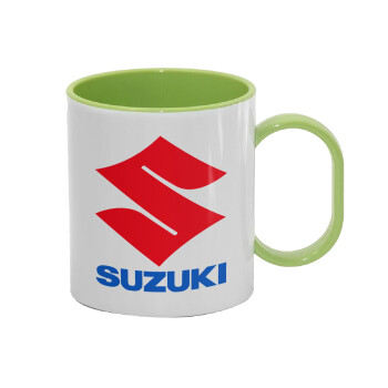 SUZUKI, Κούπα (πλαστική) (BPA-FREE) Polymer Πράσινη για παιδιά, 330ml
